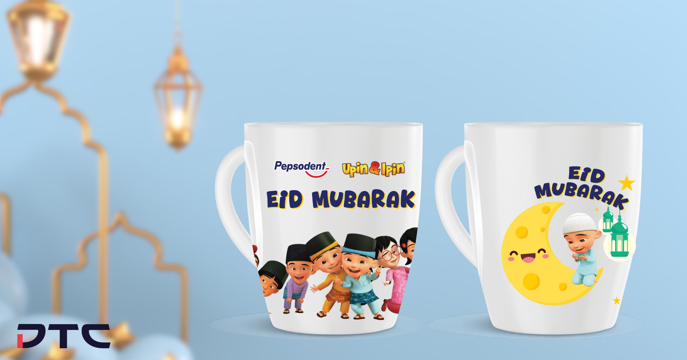 Pepsodent x Upin & Ipin Licensed Character Mugs for Ramadan GWP